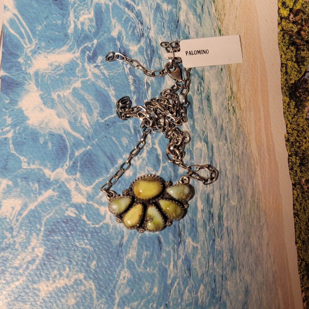 Palomino Turquoise Sterling Silver Necklace